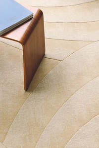 Handwoven Wool Rug Abstract Pattern Area Nautral Living Room Floor - Product Image 2