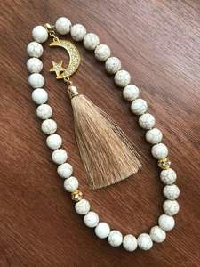 Tasbih en résine fait main de qualité supérieure, perles de prière musulmanes, finition polie, pour la pêche - Product Image 2