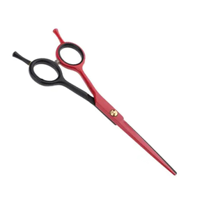 Ciseaux de barbier professionnels pliables en acier inoxydable de 6,5 pouces, design bicolore, légers, à bord tranchant, pour salon et usage domestique - Product Image 1