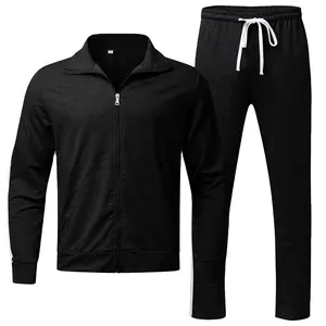 उच्च गुणवत्ता वाले पुरुषों का ट्रैकसूट एथलेटिक रनिंग जॉगिंग सूट सेट लंबी आस्तीन वाली हुडी और स्वेटपैंट सेट फैशन जॉगिंग ट्रैकसूट
