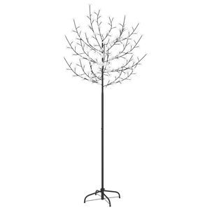 Fiori di ciliegio 6 ft albero di natale con 200 led blu e luce bianca decorazioni Festive - Product Image 3