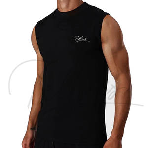 Débardeur de sport décontracté pour homme de haute qualité, coupe musclée, en polyester/coton, séchage rapide, respirant, sans manches, personnalisable - Product Image 4