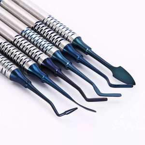 6pcs Dental Spatula <b>Kit</b> With Ergonomic Handles And Titanium Coated Heads <b>Resin</b> Filling Dental Equipment's By Grip Surgical - Product Image 6