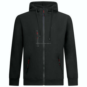 Vente en gros de sweats à capuche surdimensionnés pour hommes, personnalisés, avec fermeture éclair, sans cordon, en laine lourde, 100% coton, streetwear tendance - Product Image 3