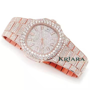 นาฬิกาข้อมือสแตนเลสสตีลประดับเพชรโมอิสซาไนต์ KRIARA ลดราคาพิเศษ ดีไซน์ทันสมัย พร้อมกลไกควอตซ์ที่เชื่อถือได้ - Product Image 3