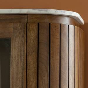 Vitrine Vandana Maxima Ultra en bois de manguier et marbre de Sienne - Product Image 3