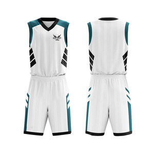 Conjunto de Camiseta de Baloncesto Unisex sin Mangas con Cuello en V, Estampado Sublimado, Poliéster que Absorbe la Humedad, Uniforme de Baloncesto Reversible - Product Image 1