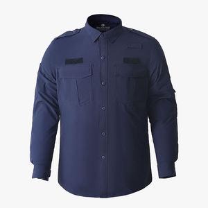 ชุดยูนิฟอร์มรปภ. แบบกำหนดเอง ชุดเสื้อกั๊กสะท้อนแสง Hi-Vis โพลีเอสเตอร์ 100% กระเป๋าอเนกประสงค์ เสื้อเชิ้ตนิรภัยสำหรับพนักงานรักษาความปลอดภัย - Product Image 4