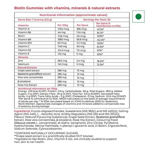 Siens by Dabur Cabello, Piel y Uñas (Botella de 3 gomitas) Ilumina la Piel Controla la Caída del Cabello Fortalece el Cabello y las Uñas Cultivo Silvestre - Product Image 6