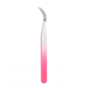 Juego de Pinzas para Pestañas de 5 Piezas con Gradiente Rosa, Marca Privada, Antimagnéticas, de Acero Inoxidable, para Aislamiento de Pestañas de Volumen Ruso - Product Image 5