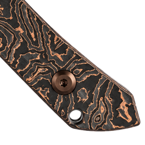 Cuchillos de Hoja Fija Negros y Cobre con Mango con Patrón de Cobre, Hoja con Recubrimiento Negro, Funda Protectora para Acampar al Aire Libre y Uso General - Product Image 5