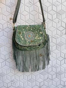 Nuevo Bolso de Mano de Cuero Vacuno con Flecos, Bolso Bandolera con Flecos Metálicos y de Piel, para Fiestas, Bolso de Mujer - Product Image 4