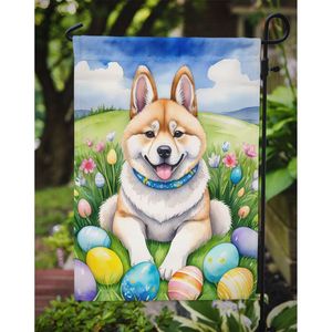 Akita Easter <b>Egg</b> Hunt Garden Flag Multicolor Mailbox <b>Decorative</b> Yard Banner for Patio Artwork for Flower Beds of Various Sizes - Product Image 3