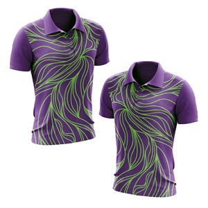 Polo Estampado para Hombre al por Mayor, Ligero, de Secado Rápido, para Gimnasio y Deportes, con Diseño Gráfico Personalizado de Rayas, Cuello Camisero, para Verano - Product Image 5