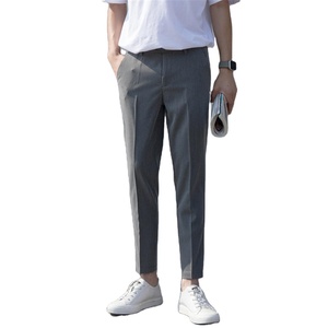 Nuevos Pantalones chinos de moda para hombre, Color sólido, diseño informal, logotipo personalizado, precio premium barato, venta al por mayor, calidad orientada a la exportación OEM - Product Image 2