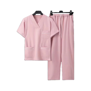 Service OEM, logo personnalisé, ensembles de blouses médicales en tissu doux tissé, unisexe, hôpital, poids lourd, respirant, confortable, hommes, femmes - Product Image 4