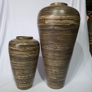 Eco Friendly Bamboo <b>Vase</b> Handmade Natural Bamboo Flower <b>Vase</b> Sustainable Home Decor Bamboo <b>Vase</b> for Living Room Decoration - Product Image 4