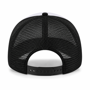 Summer Custom Trucker Bomber <b>Hat</b> Canvas Polyester Plain Solid Color Mesh Cap 6-Panel High Profile Foam Back Snapback Adjustable - Product Image 6
