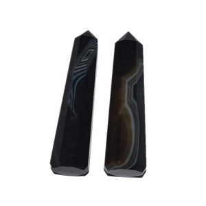 Grossiste de Agate Noire Obélisque Point | Agate Noire Obélisque Point de Bonne Qualité | Agate Noire Obélisque Point À Bas Prix - Product Image 1