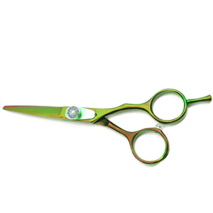 Ciseaux de barbier droits en acier inoxydable personnalisés avec logo pour la coupe de cheveux, fournitures de salon de beauté, vente en gros - Product Image 4