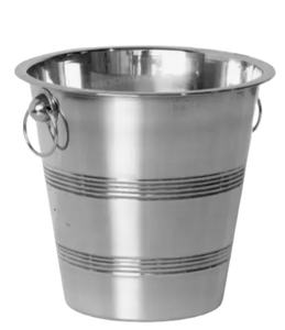 ถังน้ำแข็งแช่แชมเปญสำเร็จรูปสีเงินสำหรับชิ้นกลางในงานแต่งงาน - Product Image 1