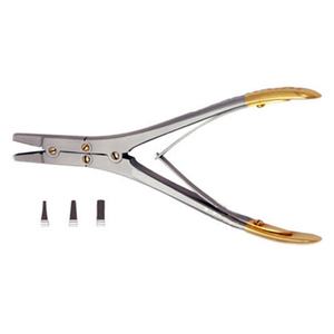 Alicates de punta plana para extracción de alambre, instrumentos ortopédicos de acero inoxidable, 18cm, n. ° 1 TC - Product Image 5