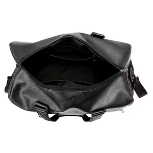 Oversized Leather Travel <b>Duffle</b> <b>Bag</b> with PVC Lining Customized Pattern Shoe Compartment Waterproof Large Capacity Sports Gym <b>Bag</b> - Product Image 4