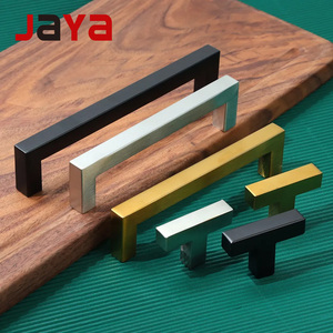 JAYA Tay Cầm Tủ Mạ Crôm Màu Đen Vàng Thép Không Gỉ Rỗng Tay Cầm Thanh Chữ T Kéo Đồ Nội Thất - Product Image 1