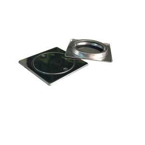 Siphon de sol carré sur mesure en acier inoxydable poli au design moderne pour balcon et salle de bain – Excellent rapport qualité-prix - Product Image 3