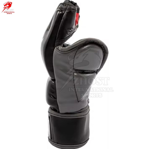 ZHOST INTERNATIONAL SPORTS MMA <b>Gloves</b> Faux Leather Half Finger Hook Loop Closure Pair 14oz/<b>16oz</b> for Martial Arts <b>Boxing</b> 14 - Product Image 5