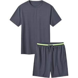 Conjunto de Camiseta y Pantalones Cortos Casuales de Verano para Hombre, Transpirables, Estampados, de Alta Calidad - Product Image 1