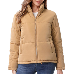 New Arrival Solid Color <b>Women</b> <b>Puffer</b> <b>Jacket</b> In Low MOQ New Fashion <b>Lightweight</b> Quilted <b>Puffer</b> <b>Jackets</b> For Girls - Product Image 1