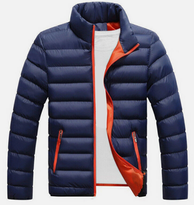 <b>Men</b> Hooded Lightweight Bubble <b>Jacket</b> Quilted <b>Warm</b> Casual Winter Full Zip Comfortable Regular Fit Waterproof Quick Dry Breathable - Product Image 4