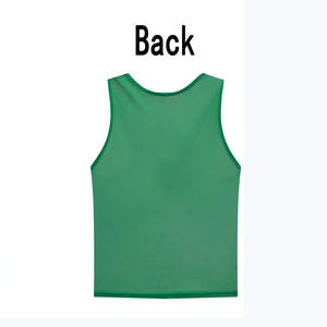 Camiseta de fútbol sin mangas de alta calidad, transpirable, con tela de secado rápido, para uso en prácticas, petos de entrenamiento, tacto suave - Product Image 2