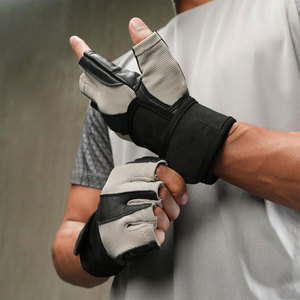 Guantes de Gimnasio con Logotipo Personalizado para Entrenamiento Físico, Levantamiento de Pesas, Ejercicio, Deportes, Guantes de Agarre OEM, Guantes de Entrenamiento con Soporte para Muñeca - Product Image 3