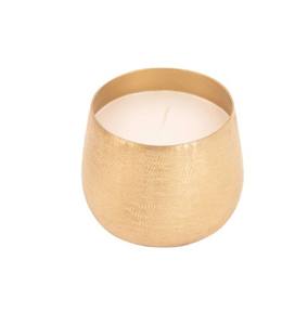 Pot à bougie en métal design, couleur or, martelé, et récipients à bougies pour la décoration de table à la maison et à l'hôtel, personnalisable - Product Image 6