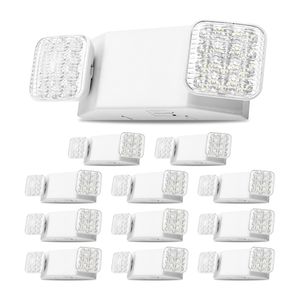 12-Pack Commercial LED <b>Emergency</b> Exit <b>Lighting</b> Fixtures Battery Backup AC 120/277V for Business for <b>Emergency</b> Use - Product Image 1