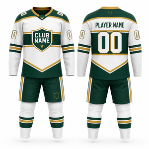 Conjunto de Uniforme de Hockey sobre Hielo Personalizado MEGAMAPLE, Ropa Deportiva para Hombre, Calentador de Manos Opera, para Todas las Temporadas, 100% Poliéster, Modelo con Transferencia de Calor - Product Image 1