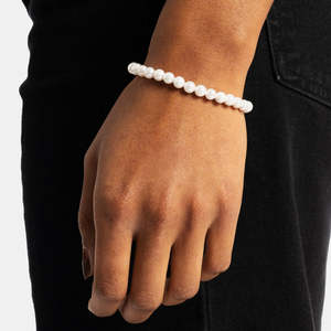 925 Sterling Silver Freshwater Pearl <b>Bracelet</b> Adjustable White Pearl <b>Beaded</b> <b>Bracelet</b> for Women Elegant Jewelry - Product Image 2