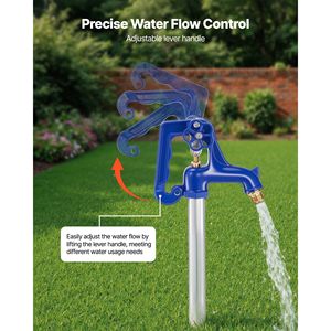 Rubinetto da Esterno Antigelo da 1 m (3,22 piedi) con Leva e Maniglia, Resistente al Gelo, per Giardino, con Connessione Tubo NPT da 3/4 pollici - Product Image 5