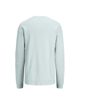 Sudadera de cuello redondo roja para hombre, corte regular, color sólido, tejido de punto, ropa casual, hecha a medida por Twin City - Product Image 3