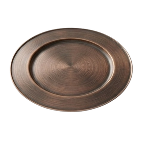 Assiette de service en cuivre antique de haute qualité pour mariage, événement, dîner, service de nourriture - Product Image 2