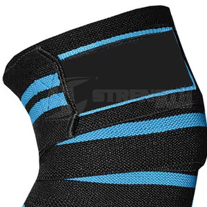 Bandes de genou pour musculation fabriquées au Pakistan, design personnalisé, prix de gros, bandes de genou pour entraînement, OEM - Product Image 5