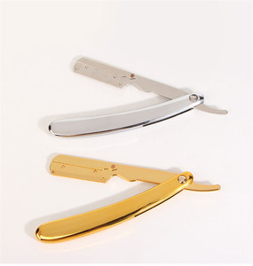 Navaja de Afeitar Profesional de Acero Inoxidable de Una Sola Hoja para Barbería y Salón, para Productos de Cuidado Personal Masculino - Product Image 2