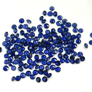 Zafiro Azul Natural de 3MM, Corte Redondo, Difusión, Alta Calidad, Gema Suelta para Joyería, Venta Directa de Fábrica al Por Mayor - Product Image 6