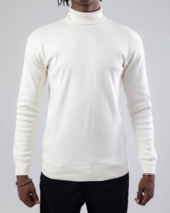 Factory Wholesale <b>Men</b>’s Long Sleeve T-<b>Shirt</b> Ribbed Turtleneck OEM Custom Logo Multicolor High-Quality Cotton/Poly Blend 220 GSM - Product Image 6