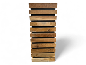 Art Deco Handmade Eco-Friendly <b>Wooden</b> <b>Square</b> <b>Planter</b> 8-12 Inch Layered Natural Wall Vase Indoor Decorative Plant Pot - Product Image 3