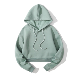 Sudadera Corta de Alta Calidad para Mujer, Sudadera Corta Moderna para Gimnasio y Uso Casual, Sudadera con Capucha Corta a la Moda - Product Image 6