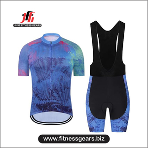 JUST FITNESS GEARS Conjunto de Uniformes de Ciclismo Sublimados sin Mangas de Secado Rápido 100% Spandex/Poliéster de Alta Calidad para Adultos | - Product Image 3