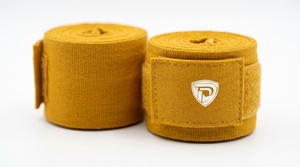 ผ้าพันมือฝ้ายสำหรับฝึกซ้อมมวย ไซส์ L สีเหลือง 2 ชิ้น สวมใส่สบาย - Product Image 1